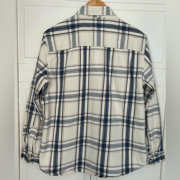 Ben Sherman Men’s Size L Long Sleeve Heavy Flannel Button Down Plaid Shirt - Picture 12 of 15